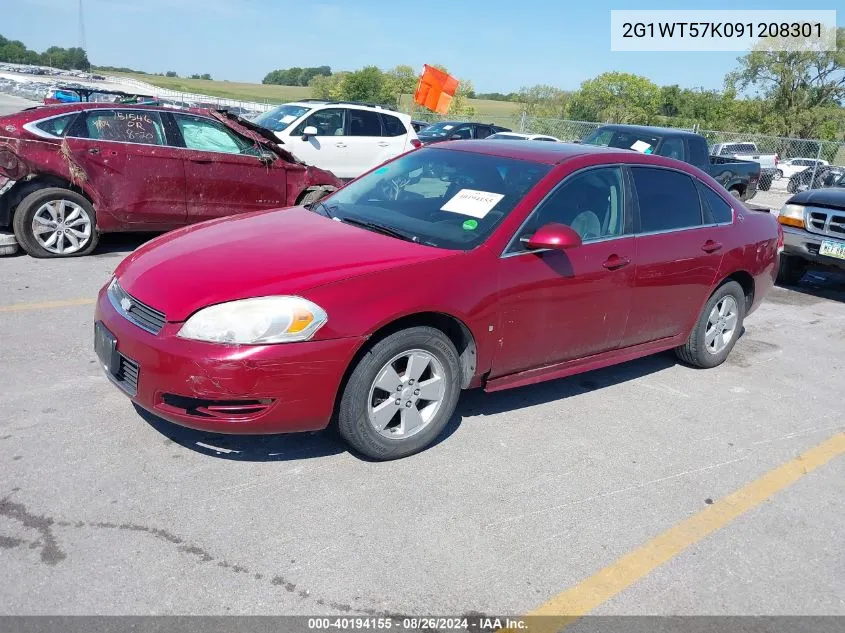 2009 Chevrolet Impala Lt VIN: 2G1WT57K091208301 Lot: 40194155