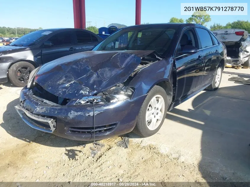 2009 Chevrolet Impala Ls VIN: 2G1WB57K791278770 Lot: 40218917