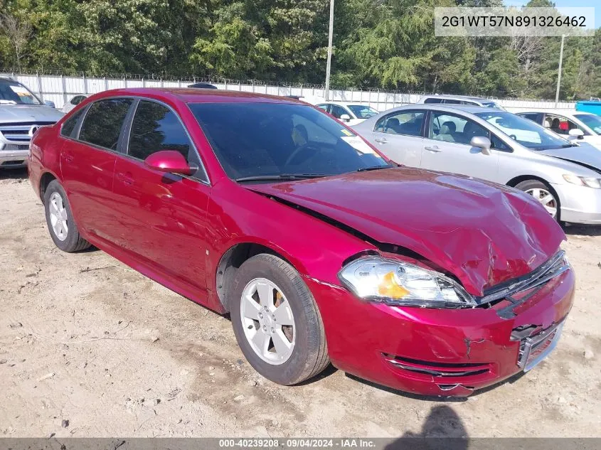 2009 Chevrolet Impala Lt VIN: 2G1WT57N891326462 Lot: 40239208