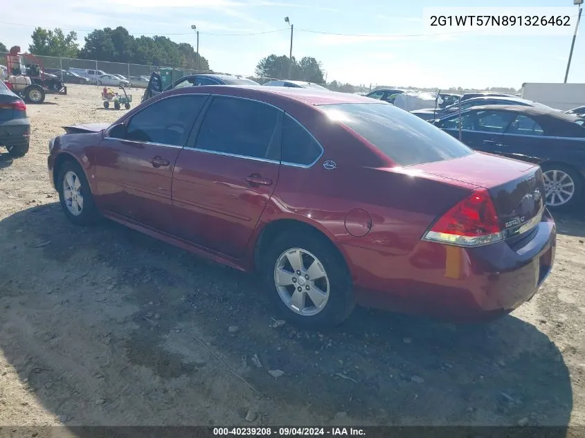 2009 Chevrolet Impala Lt VIN: 2G1WT57N891326462 Lot: 40239208