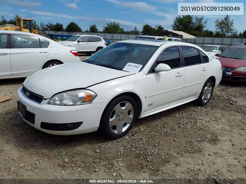 2009 Chevrolet Impala Ss VIN: 2G1WD57C091290049 Lot: 40247862