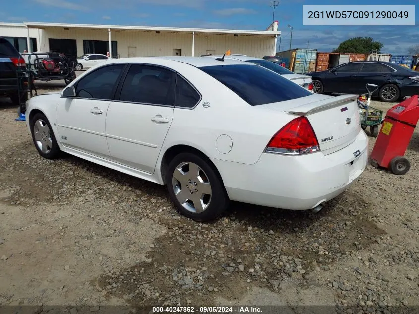 2009 Chevrolet Impala Ss VIN: 2G1WD57C091290049 Lot: 40247862