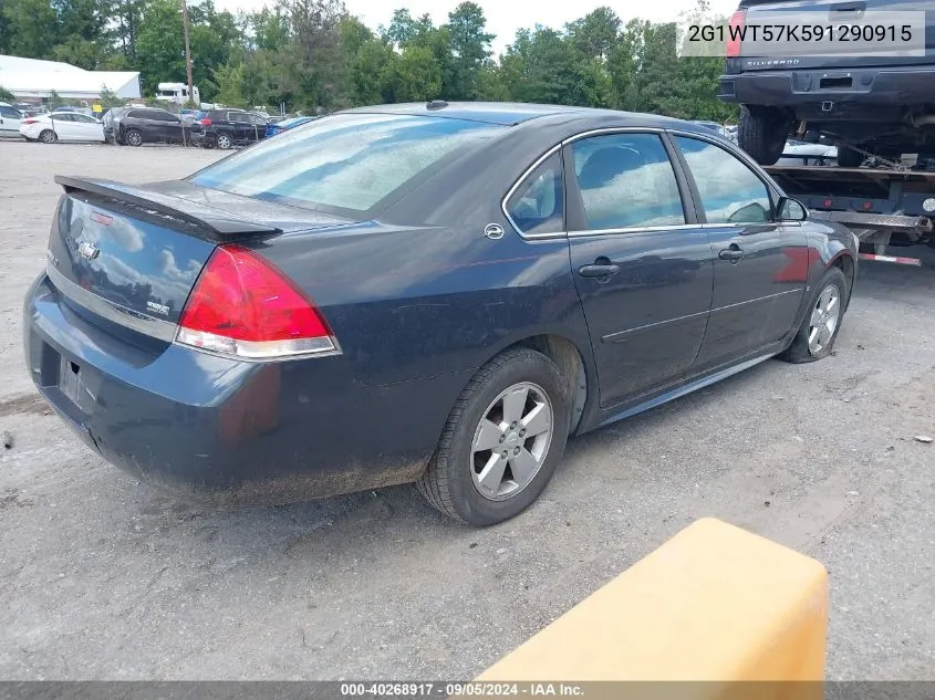 2009 Chevrolet Impala Lt VIN: 2G1WT57K591290915 Lot: 40268917