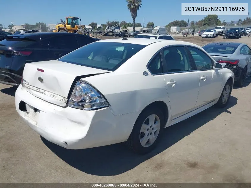 2009 Chevrolet Impala Ls VIN: 2G1WB57N291116975 Lot: 40269865