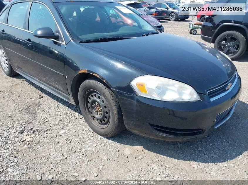 2009 Chevrolet Impala Police VIN: 2G1WS57M491286035 Lot: 40274892