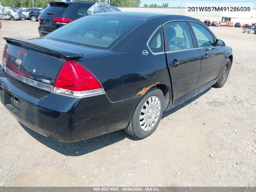 2009 Chevrolet Impala Police VIN: 2G1WS57M491286035 Lot: 40274892