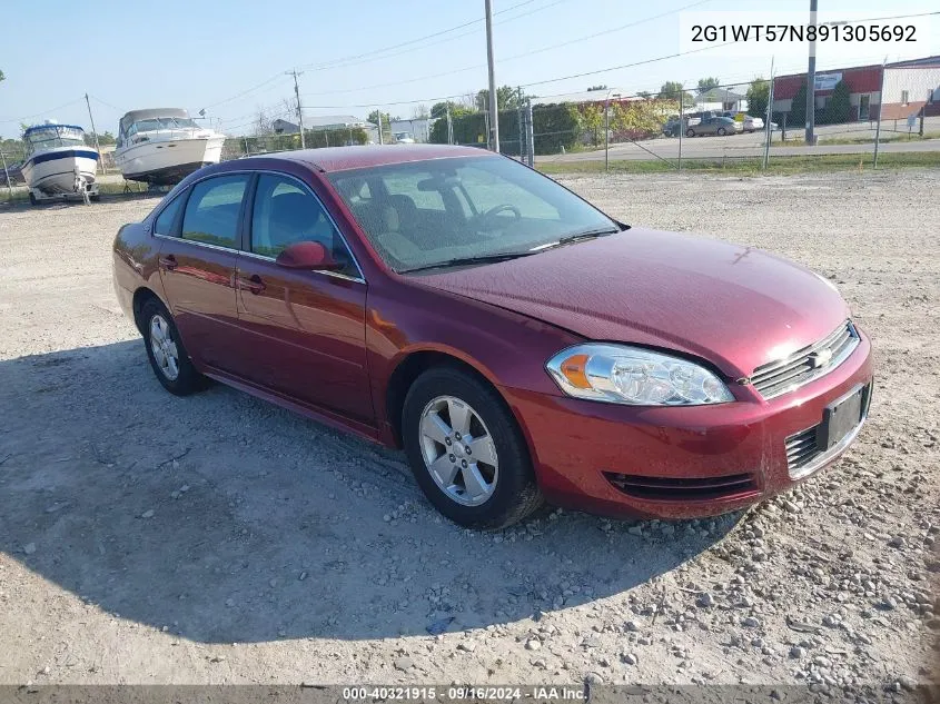 2009 Chevrolet Impala 3.5L Lt VIN: 2G1WT57N891305692 Lot: 40321915