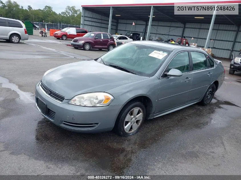 2009 Chevrolet Impala Lt VIN: 2G1WT57N891248426 Lot: 40326272