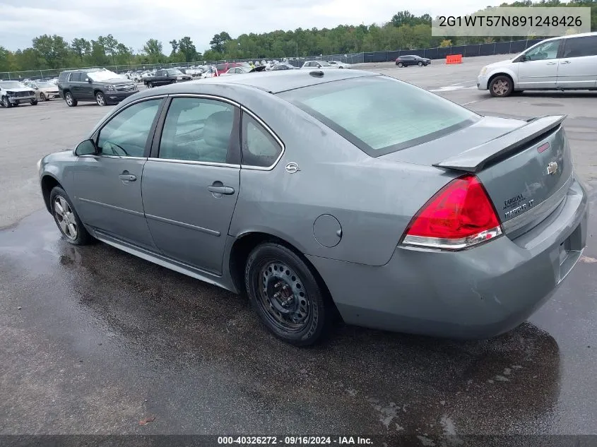 2009 Chevrolet Impala Lt VIN: 2G1WT57N891248426 Lot: 40326272