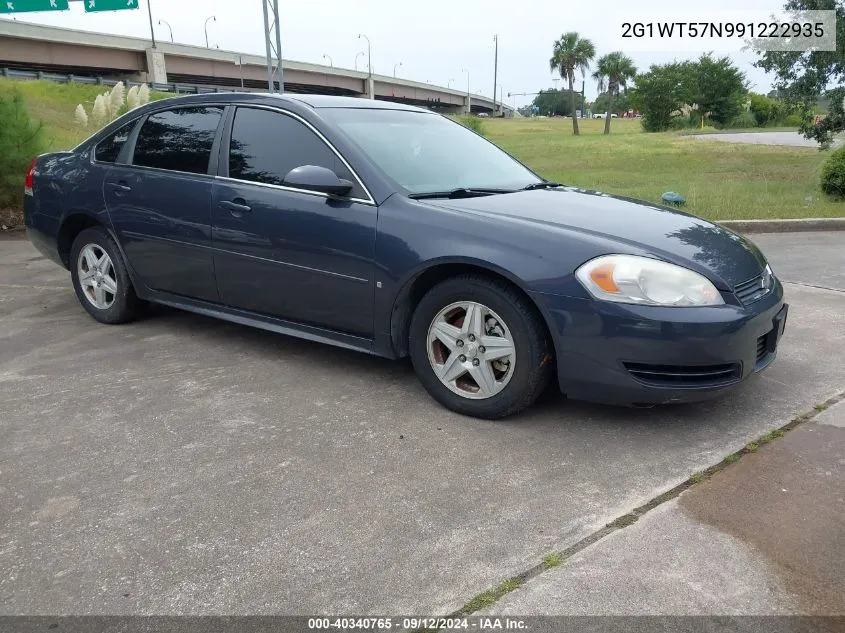 2G1WT57N991222935 2009 Chevrolet Impala Lt