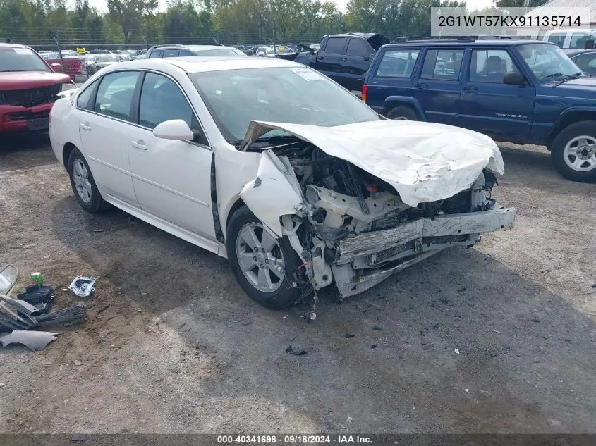 2009 Chevrolet Impala 1Lt VIN: 2G1WT57KX91135714 Lot: 40341698