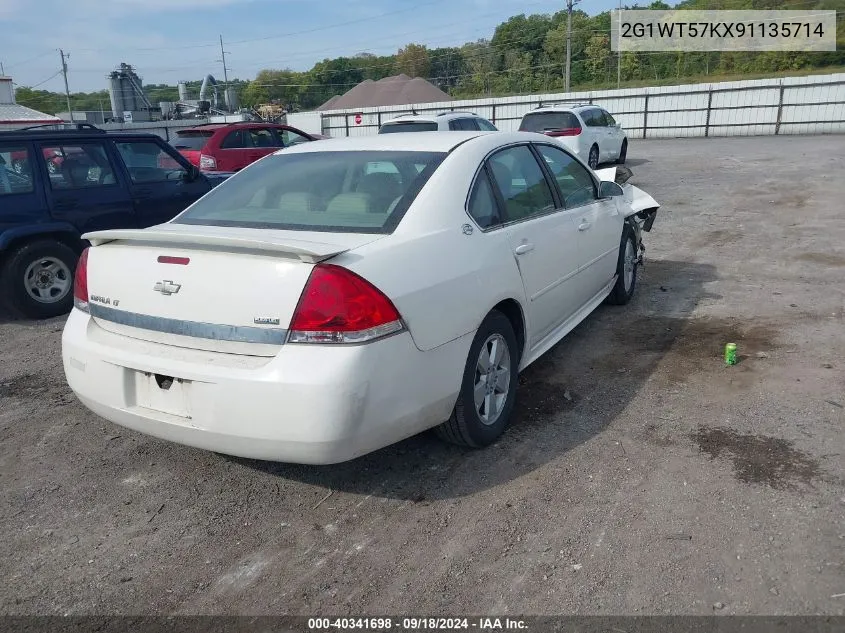 2G1WT57KX91135714 2009 Chevrolet Impala 1Lt