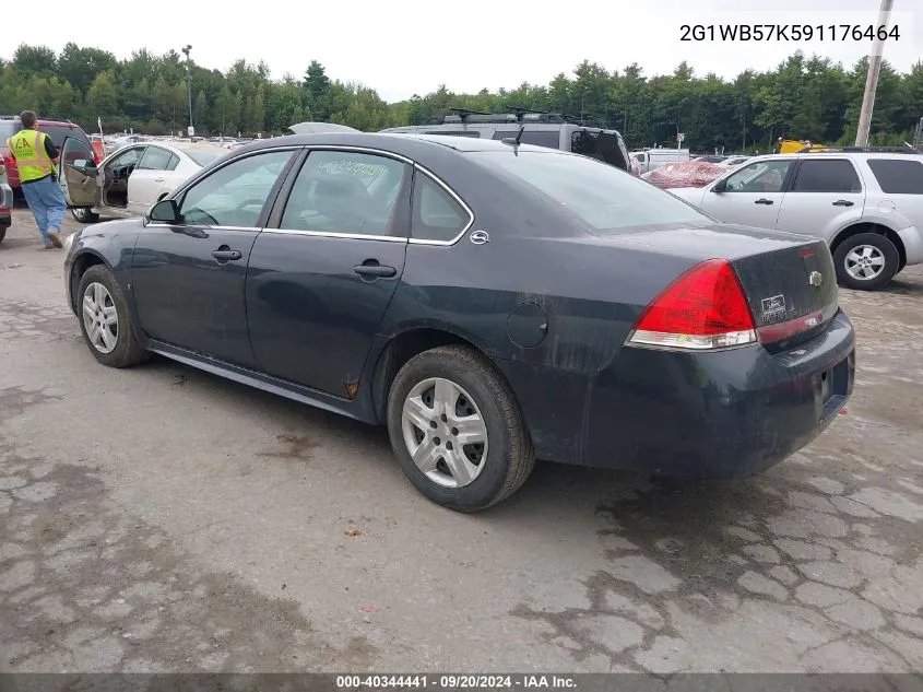 2009 Chevrolet Impala Ls VIN: 2G1WB57K591176464 Lot: 40344441