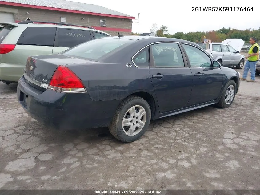 2009 Chevrolet Impala Ls VIN: 2G1WB57K591176464 Lot: 40344441