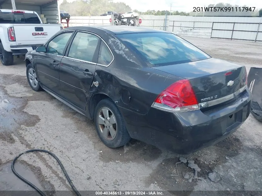 2009 Chevrolet Impala Lt VIN: 2G1WT57K991117947 Lot: 40345613