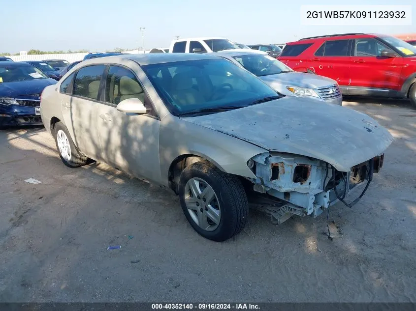 2G1WB57K091123932 2009 Chevrolet Impala Ls