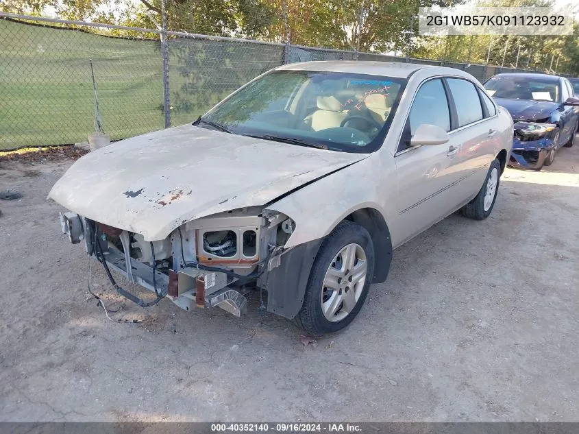 2G1WB57K091123932 2009 Chevrolet Impala Ls