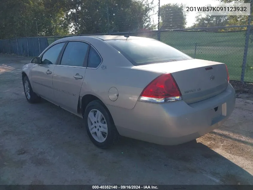 2G1WB57K091123932 2009 Chevrolet Impala Ls