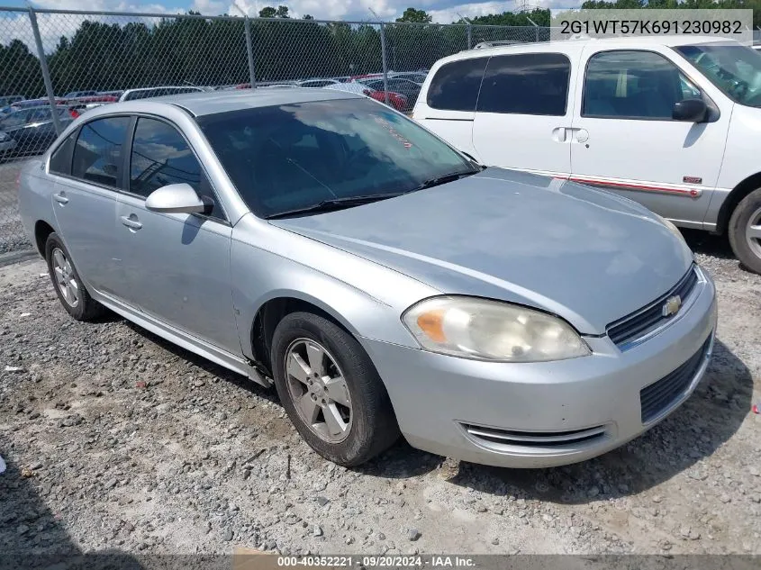 2009 Chevrolet Impala Lt VIN: 2G1WT57K691230982 Lot: 40352221