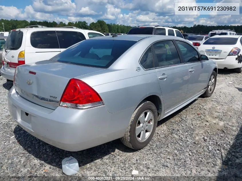 2009 Chevrolet Impala Lt VIN: 2G1WT57K691230982 Lot: 40352221