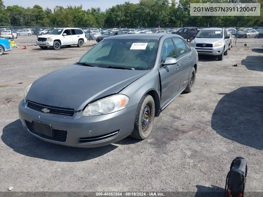 2009 Chevrolet Impala Ls VIN: 2G1WB57N391120047 Lot: 40357084