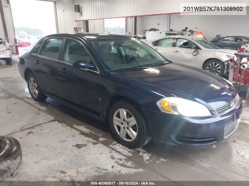 2009 Chevrolet Impala Ls VIN: 2G1WB57K791308902 Lot: 40360917