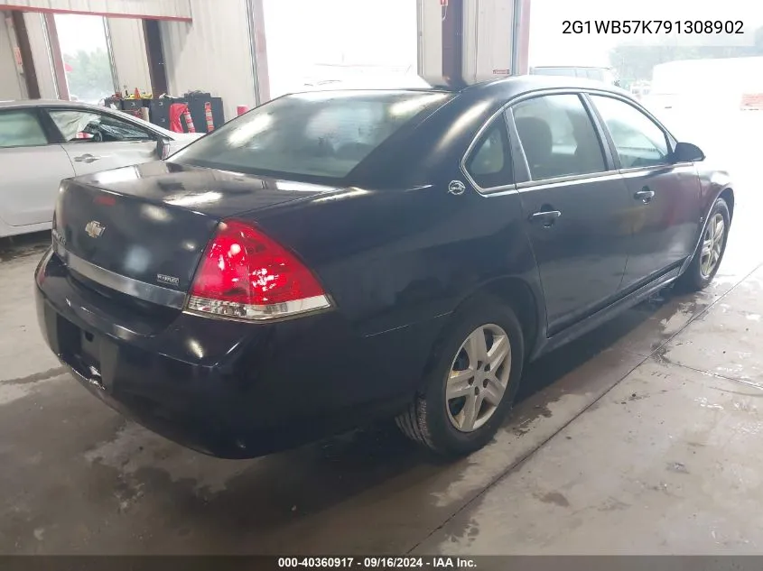 2009 Chevrolet Impala Ls VIN: 2G1WB57K791308902 Lot: 40360917