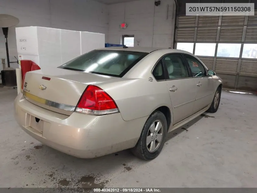 2009 Chevrolet Impala Lt VIN: 2G1WT57N591150308 Lot: 40362012