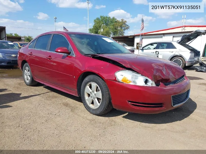 2009 Chevrolet Impala Lt VIN: 2G1WT57KX91135051 Lot: 40373230