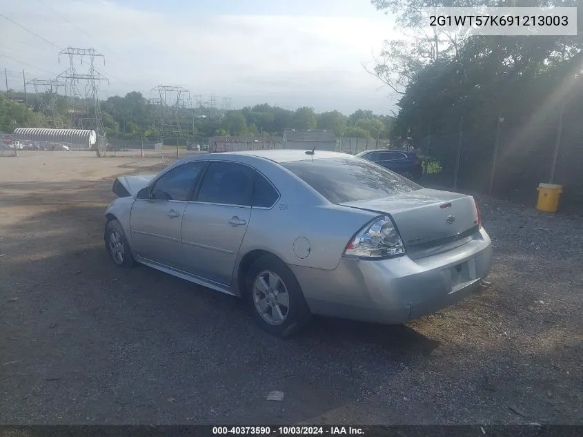 2009 Chevrolet Impala Lt VIN: 2G1WT57K691213003 Lot: 40373590