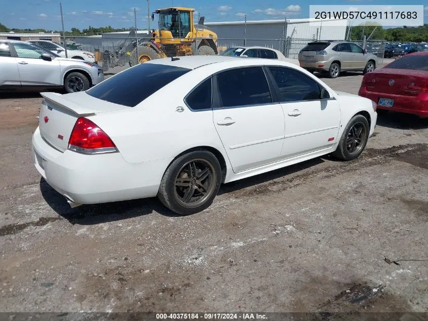 2G1WD57C491117683 2009 Chevrolet Impala Ss