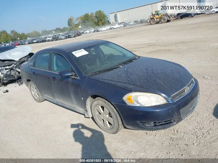 2009 Chevrolet Impala Lt VIN: 2G1WT57K591190720 Lot: 40381003