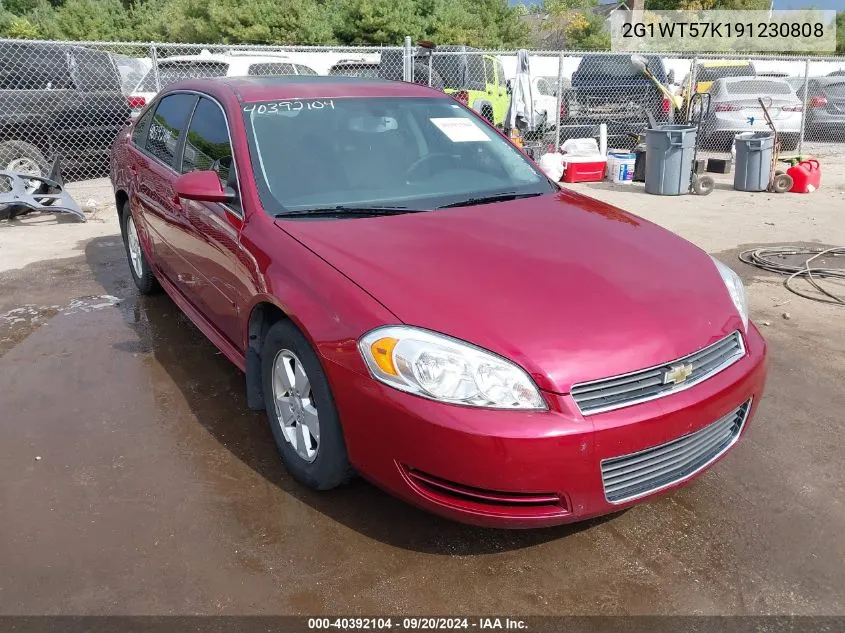 2009 Chevrolet Impala Lt VIN: 2G1WT57K191230808 Lot: 40392104