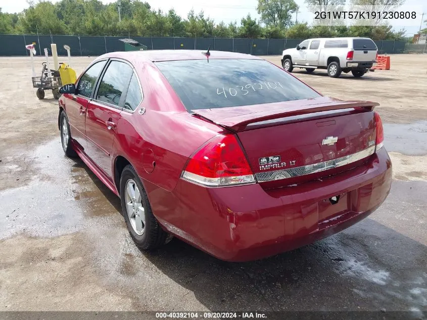 2009 Chevrolet Impala Lt VIN: 2G1WT57K191230808 Lot: 40392104