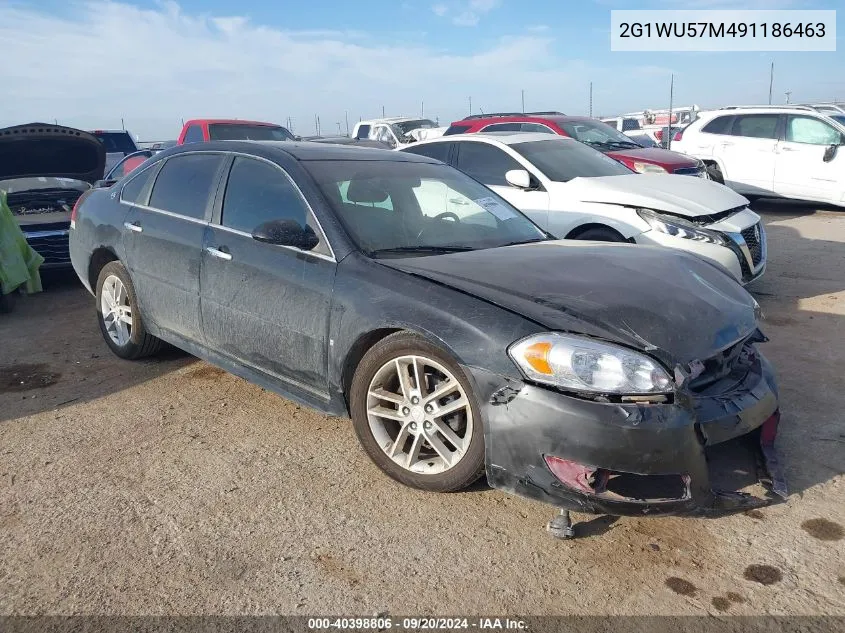 2009 Chevrolet Impala Ltz VIN: 2G1WU57M491186463 Lot: 40398806