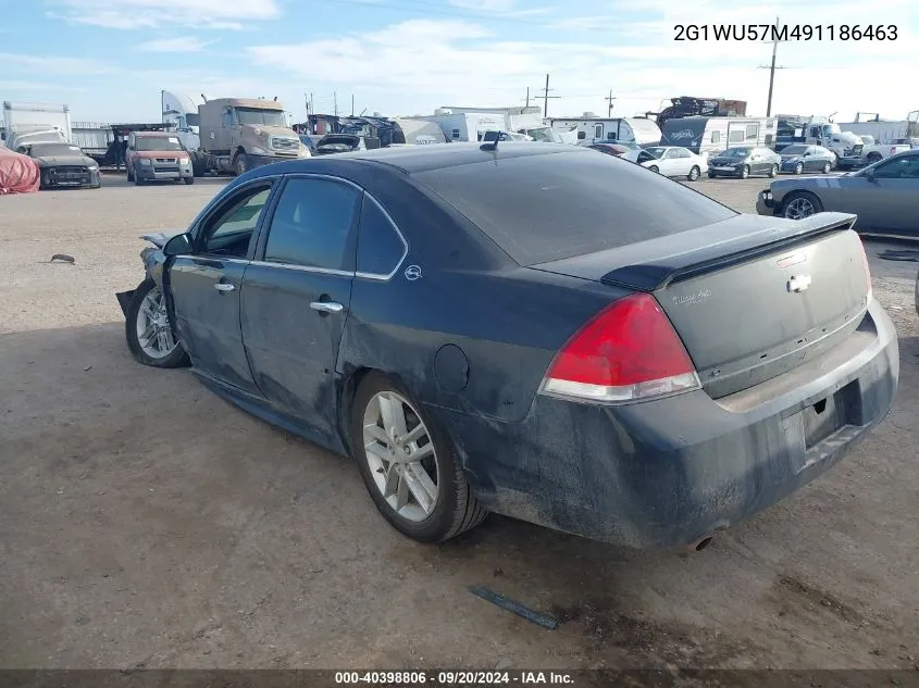 2009 Chevrolet Impala Ltz VIN: 2G1WU57M491186463 Lot: 40398806