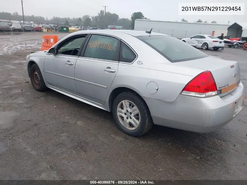 2009 Chevrolet Impala Ls VIN: 2G1WB57N291229454 Lot: 40398876