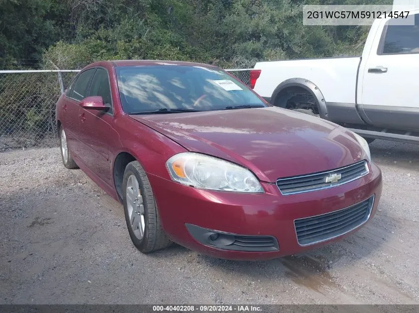 2009 Chevrolet Impala Lt VIN: 2G1WC57M591214547 Lot: 40402208