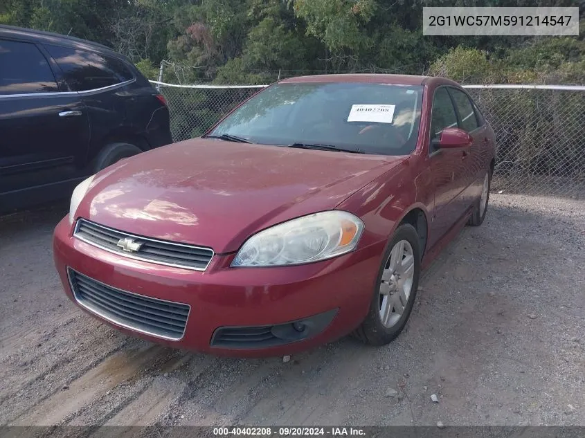 2009 Chevrolet Impala Lt VIN: 2G1WC57M591214547 Lot: 40402208