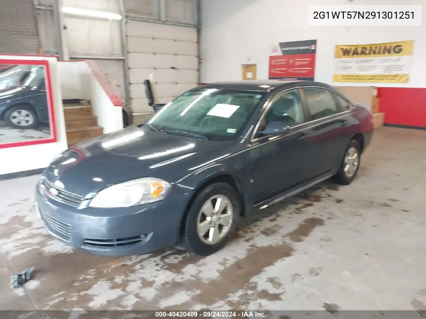 2009 Chevrolet Impala Lt VIN: 2G1WT57N291301251 Lot: 40420409