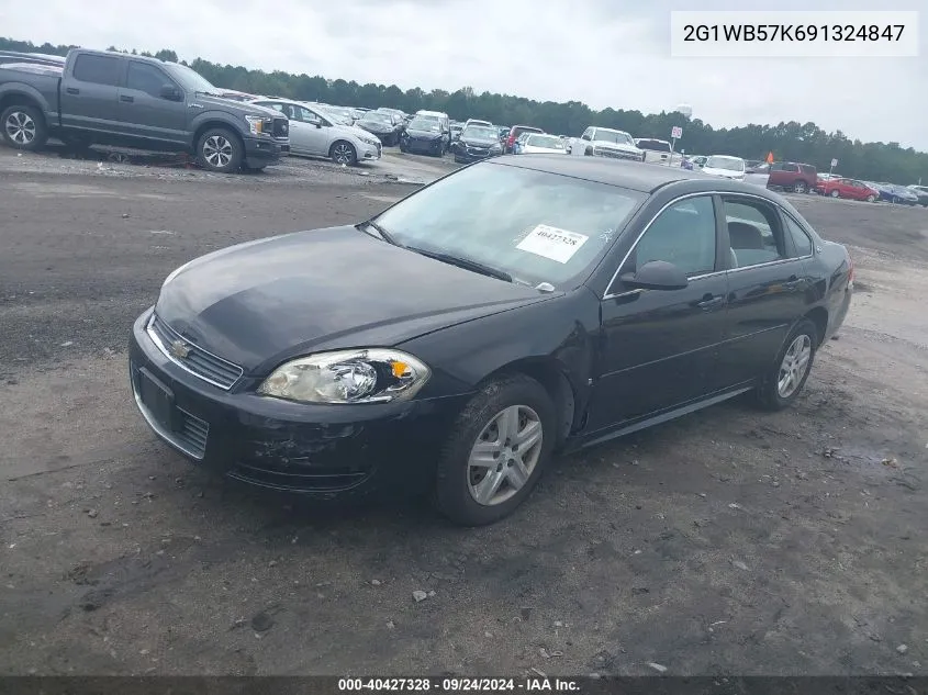 2009 Chevrolet Impala Ls VIN: 2G1WB57K691324847 Lot: 40427328