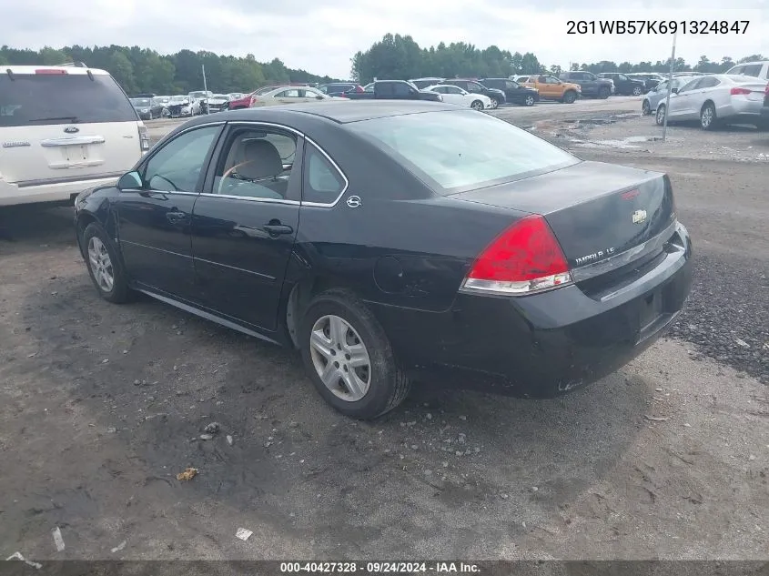 2009 Chevrolet Impala Ls VIN: 2G1WB57K691324847 Lot: 40427328