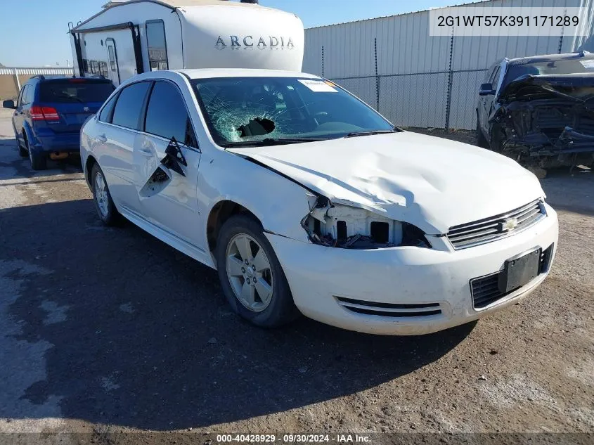 2009 Chevrolet Impala Lt VIN: 2G1WT57K391171289 Lot: 40428929