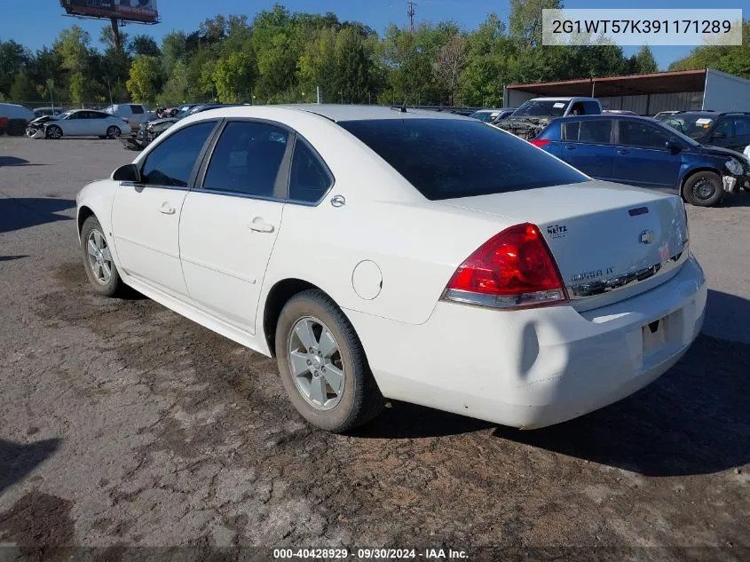 2009 Chevrolet Impala Lt VIN: 2G1WT57K391171289 Lot: 40428929