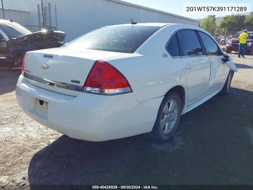 2009 Chevrolet Impala Lt VIN: 2G1WT57K391171289 Lot: 40428929