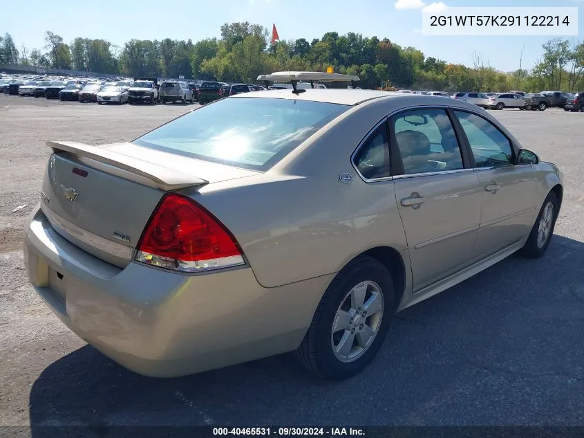 2G1WT57K291122214 2009 Chevrolet Impala Lt