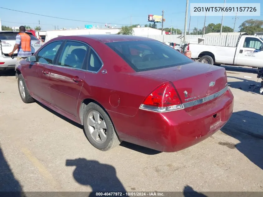 2009 Chevrolet Impala 1Lt VIN: 2G1WT57K691157726 Lot: 40477972