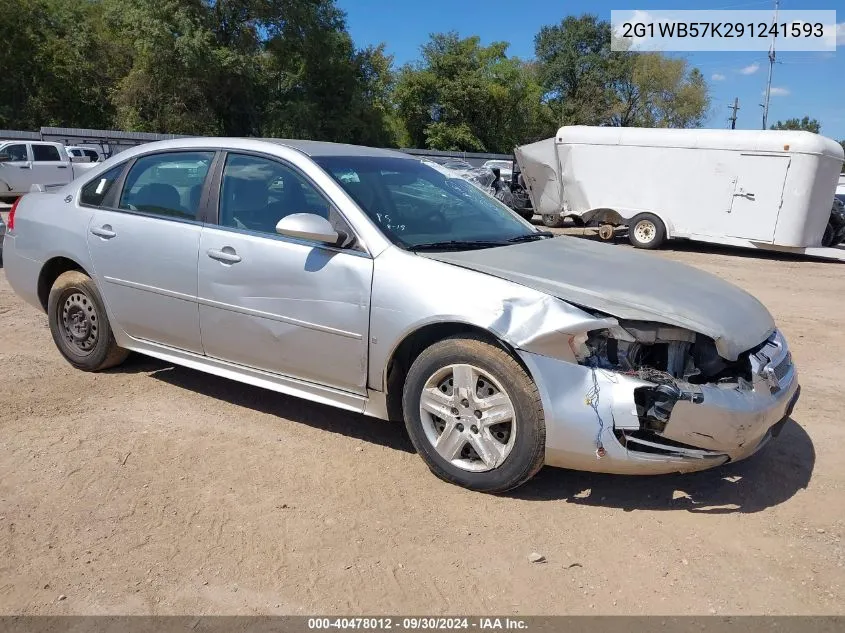 2009 Chevrolet Impala Ls VIN: 2G1WB57K291241593 Lot: 40478012