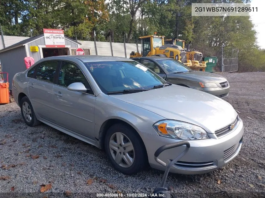 2009 Chevrolet Impala Ls VIN: 2G1WB57N691289611 Lot: 40508618