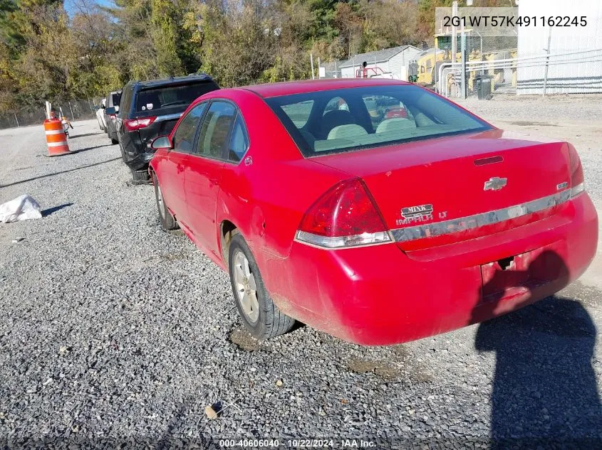 2009 Chevrolet Impala Lt VIN: 2G1WT57K491162245 Lot: 40606040